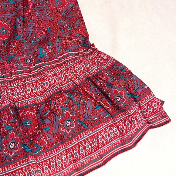 Veronica Beard Lorraine Paisley Flutter Sleeve Dress - Picture 9 of 11